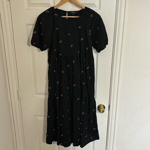 Madewell Embroidered Midi Dress